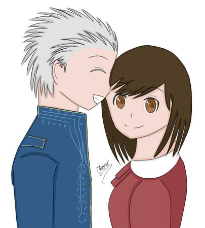 Vergil x Lady in Red